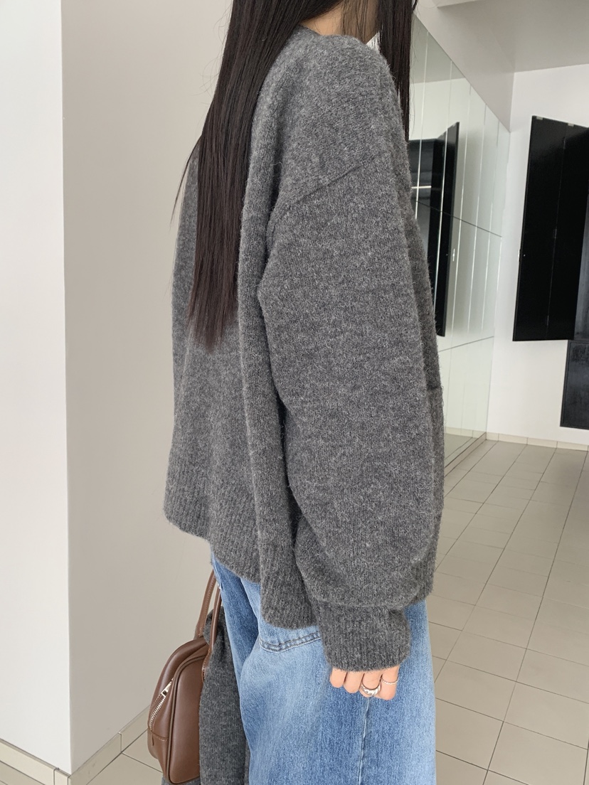 COME OPEN韓國代購㊣女士新品人氣時尚職業針織衫套裝圍巾COMP-(COME OPEN)針織衫