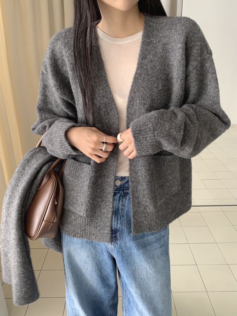 COME OPEN韓國代購㊣女士新品人氣時尚職業針織衫套裝圍巾COMP-(COME OPEN)針織衫