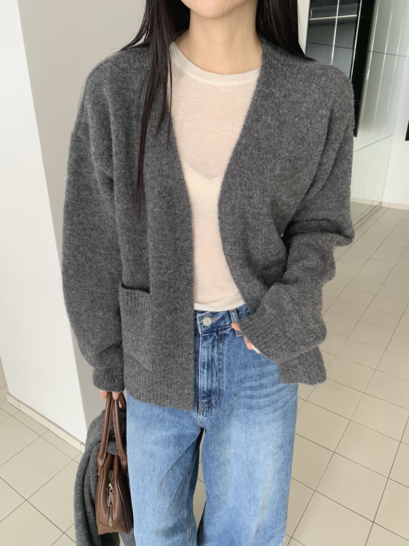 COME OPEN韓國代購㊣女士新品人氣時尚職業針織衫套裝圍巾COMP-(COME OPEN)針織衫