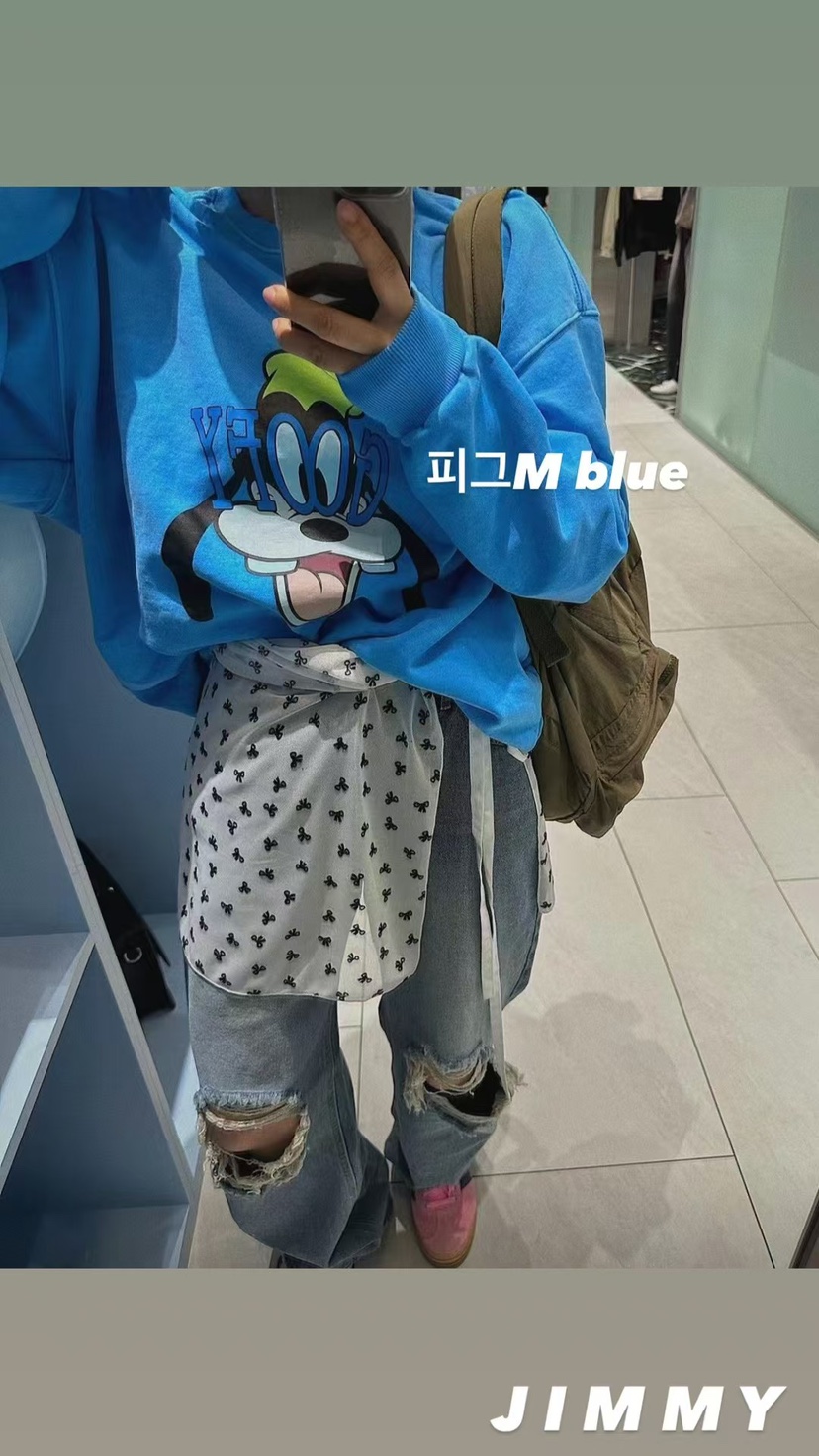 JIMMY韓國代購㊣女士新款休閑真品25秋冬時尚人氣熱賣衛衣羊毛JIMMY/REMAKE衛衣