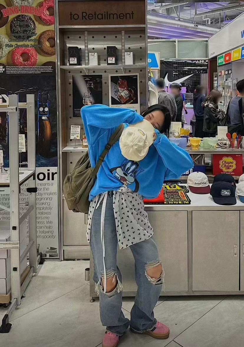 JIMMY韓國代購㊣女士新款休閑真品25秋冬時尚人氣熱賣衛衣羊毛JIMMY/REMAKE衛衣