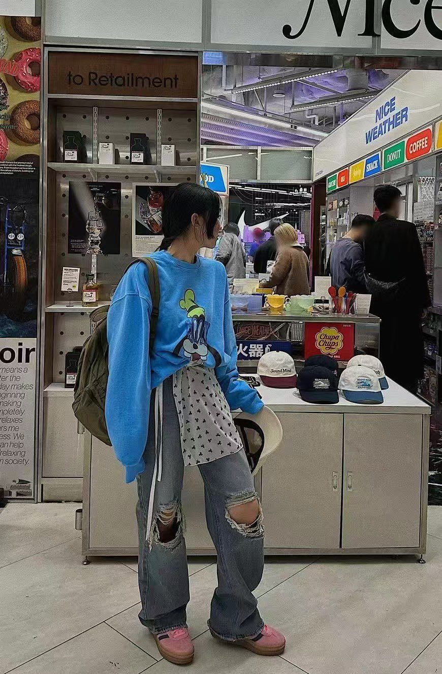 JIMMY韓國代購㊣女士新款休閑真品25秋冬時尚人氣熱賣衛衣羊毛JIMMY/REMAKE衛衣