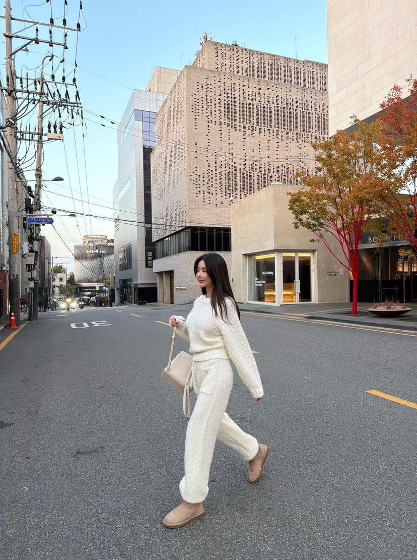 LAVIEU東大門㊣實拍女士新款25秋冬休閑人氣職業時尚套裝羊毛LAVIEU套裝