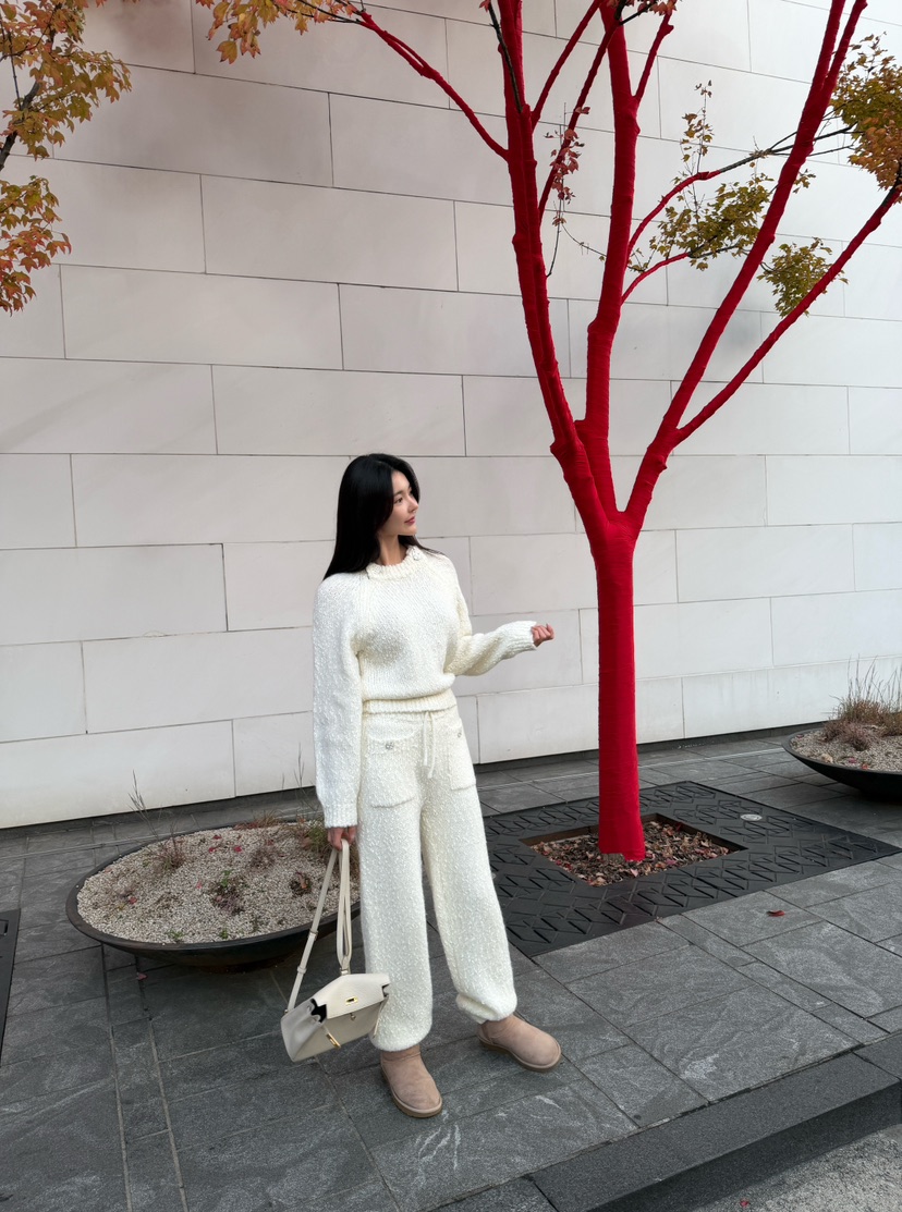 LAVIEU東大門㊣實拍女士新款25秋冬休閑人氣職業時尚套裝羊毛LAVIEU套裝