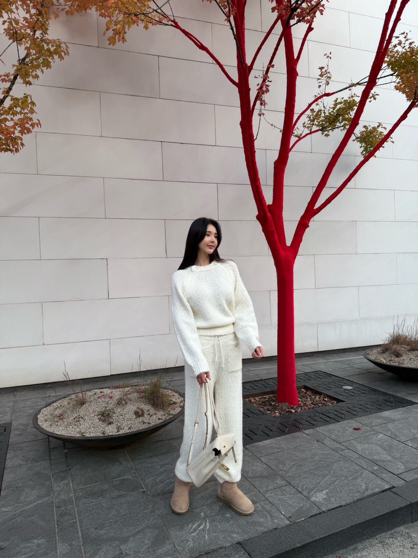 LAVIEU東大門㊣實拍女士新款25秋冬休閑人氣職業時尚套裝羊毛LAVIEU套裝