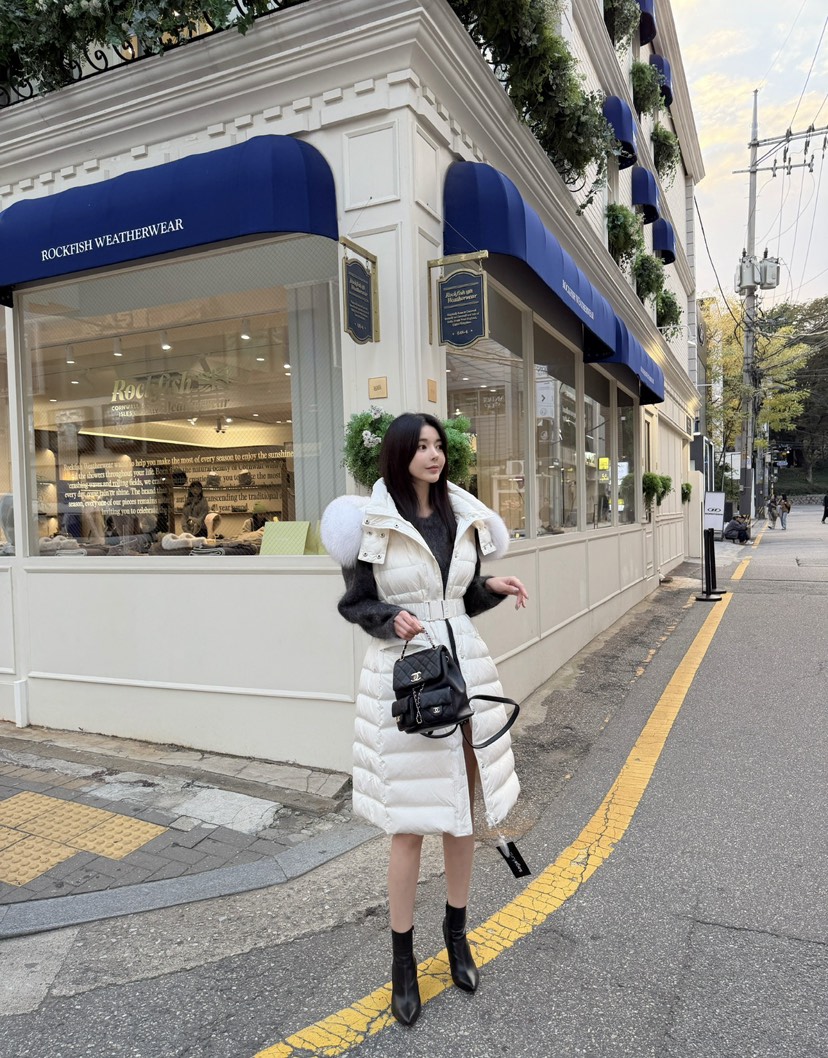 LAVIEU東大門㊣直郵女裝新品25秋冬人氣推薦長款羽絨服可拆卸LAVIEU長款羽絨服