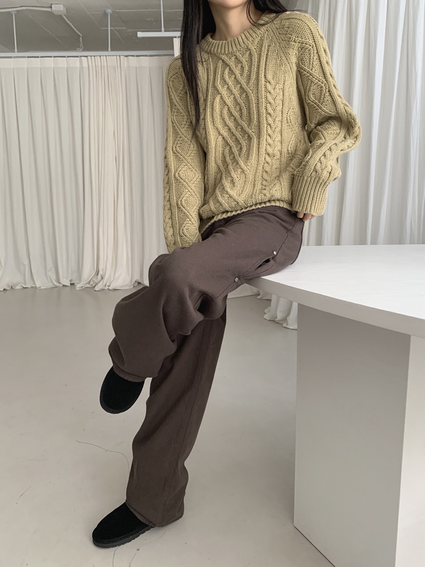 COME OPEN韓國代購㊣女士新款25秋冬職業時尚休閑推薦毛衣COMP-(COME OPEN)毛衣