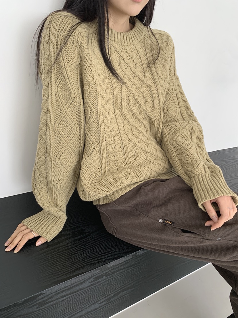 COME OPEN韓國代購㊣女士新款25秋冬職業時尚休閑推薦毛衣COMP-(COME OPEN)毛衣