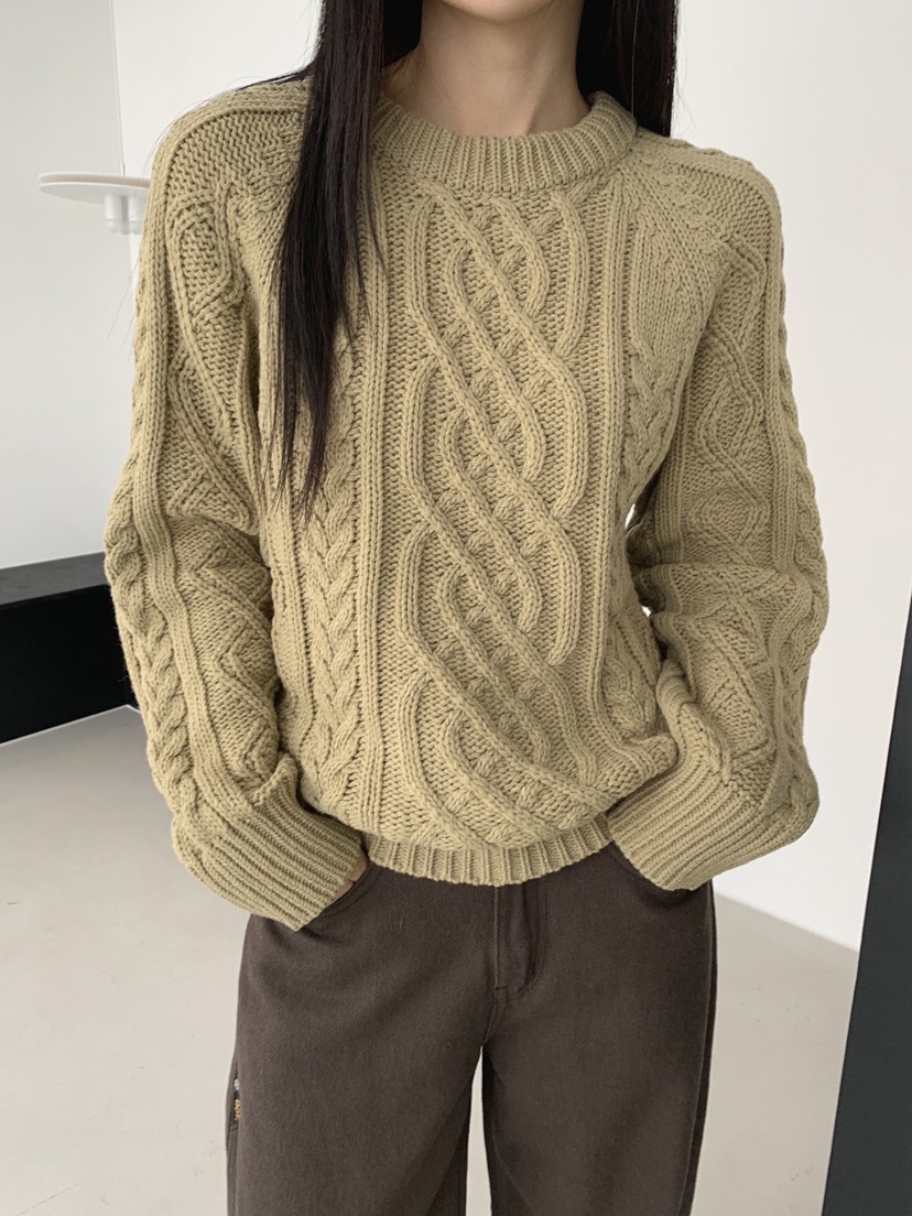 COME OPEN韓國代購㊣女士新款25秋冬職業時尚休閑推薦毛衣COMP-(COME OPEN)毛衣