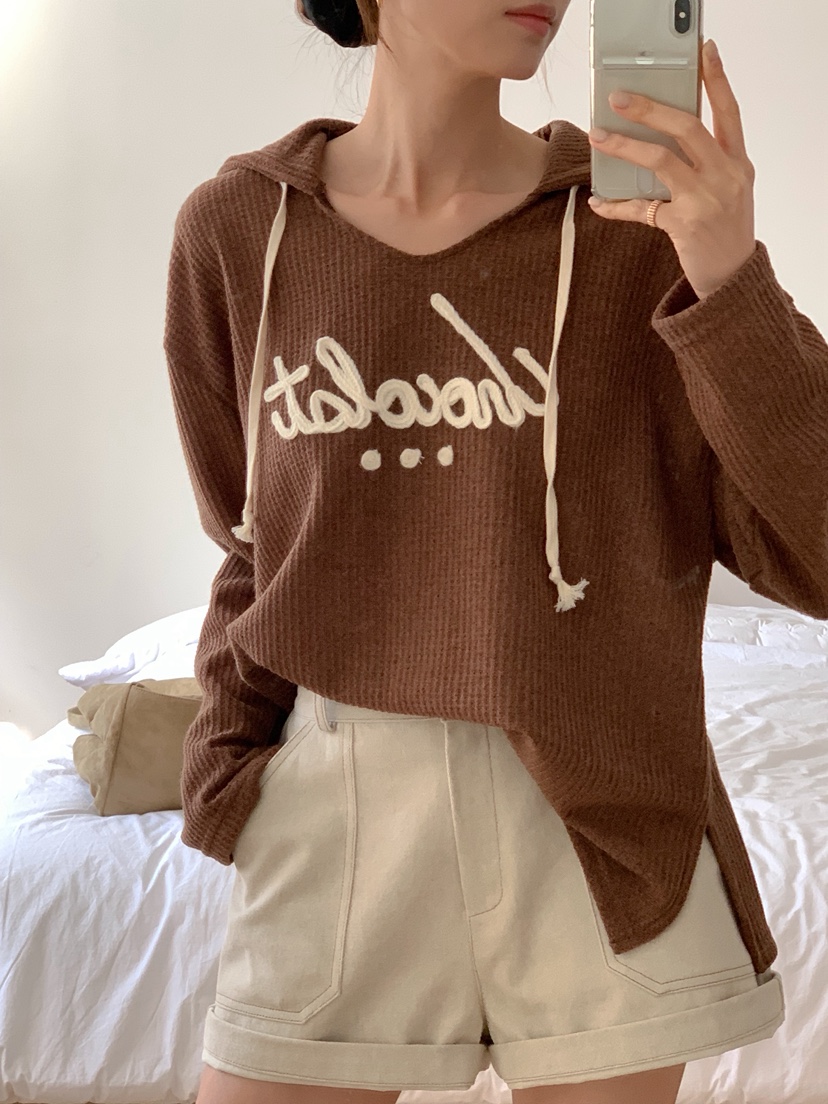 RE:FRESH-L韓國代購㊣女士新品休閑真品推薦熱賣時尚長袖T恤RE:FRESH長袖T恤