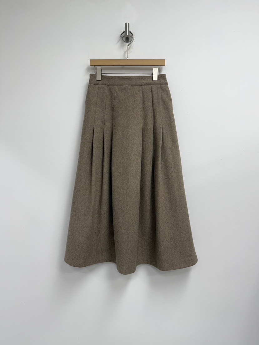 YIKHO STYLE韓國代購㊣女士新品真品熱賣推薦時尚長裙人字紋YIKHO STYLE長裙圖色1