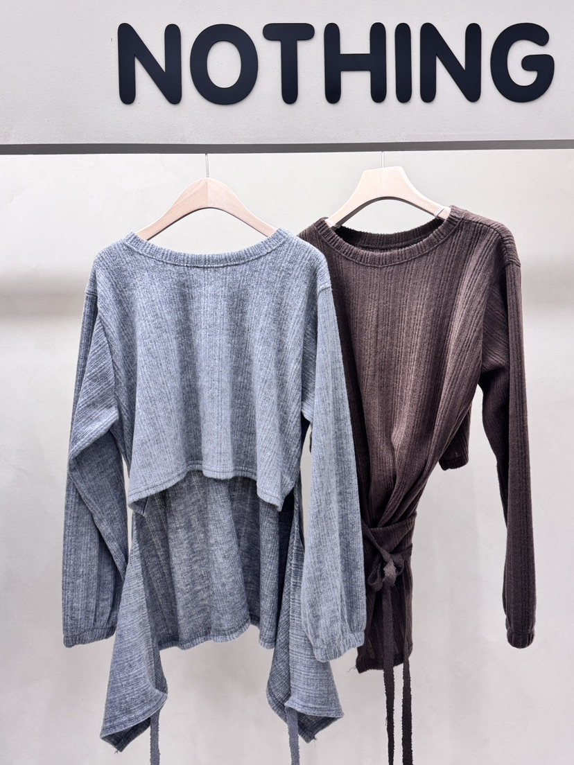 NOTHING東大門㊣實拍女士新品職業休閑人氣真品25秋冬熱賣衛衣NOTHING衛衣