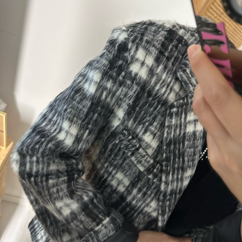 SOUIT東大門㊣實拍女士新品真品人氣休閑推薦短款大衣馬海毛SOUIT by mabel-L短款大衣