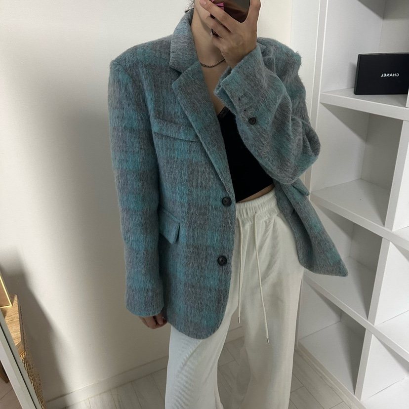 SOUIT東大門㊣實拍女士新品真品人氣休閑推薦短款大衣馬海毛SOUIT by mabel-L短款大衣