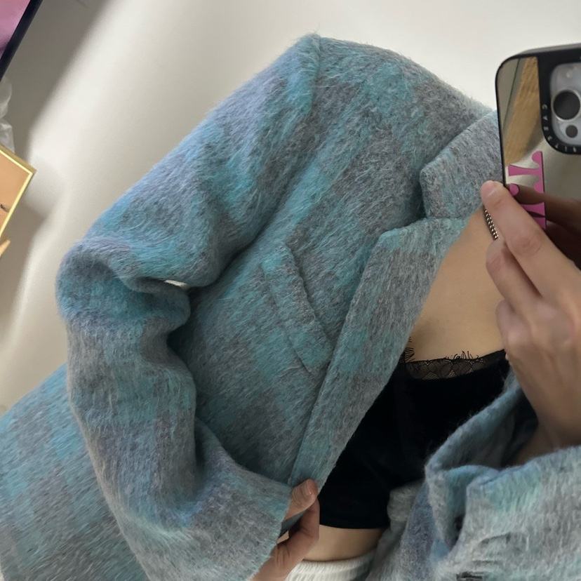 SOUIT東大門㊣實拍女士新品真品人氣休閑推薦短款大衣馬海毛SOUIT by mabel-L短款大衣