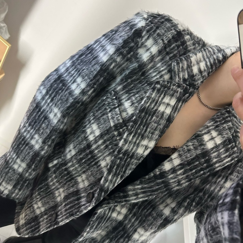 SOUIT東大門㊣實拍女士新品真品人氣休閑推薦短款大衣馬海毛SOUIT by mabel-L短款大衣