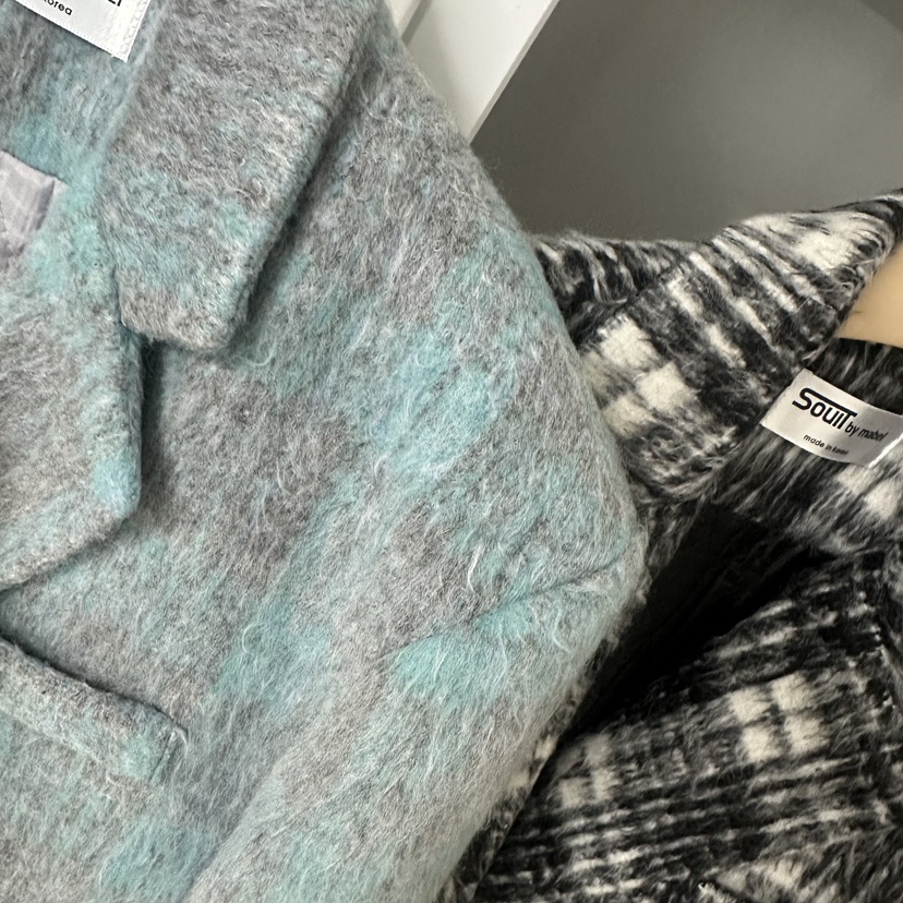 SOUIT東大門㊣實拍女士新品真品人氣休閑推薦短款大衣馬海毛SOUIT by mabel-L短款大衣