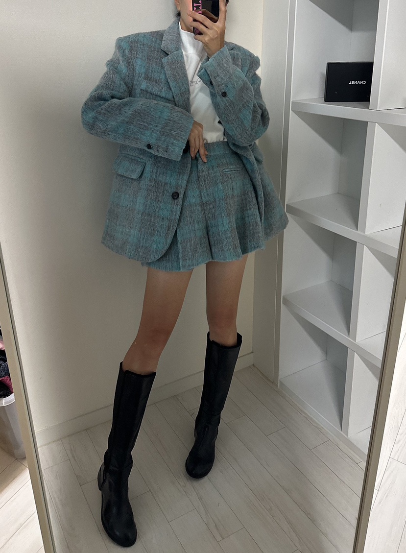 SOUIT東大門㊣實拍女士新品真品人氣休閑推薦短款大衣馬海毛SOUIT by mabel-L短款大衣