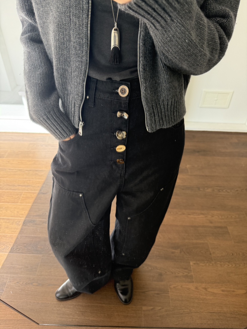 FIFO韓國代購㊣女士新品熱賣25秋冬推薦時尚真品人氣牛仔褲FIFO牛仔褲