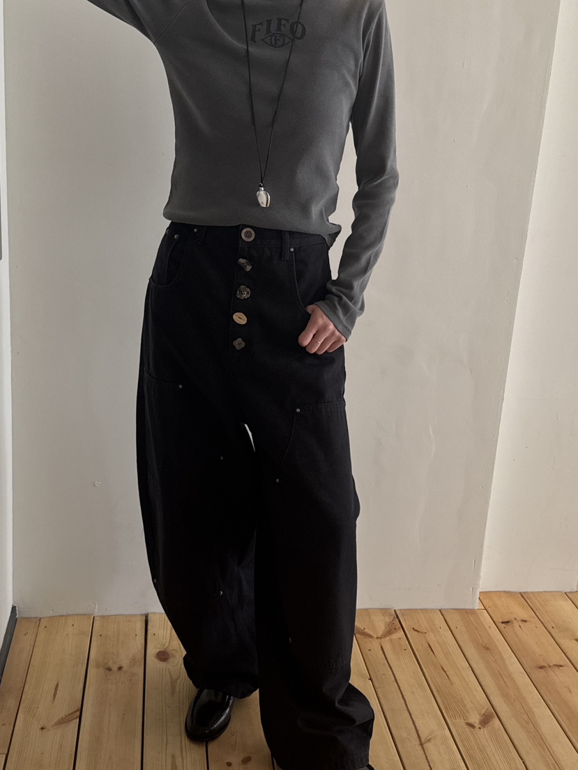 FIFO韓國代購㊣女士新品熱賣25秋冬推薦時尚真品人氣牛仔褲FIFO牛仔褲