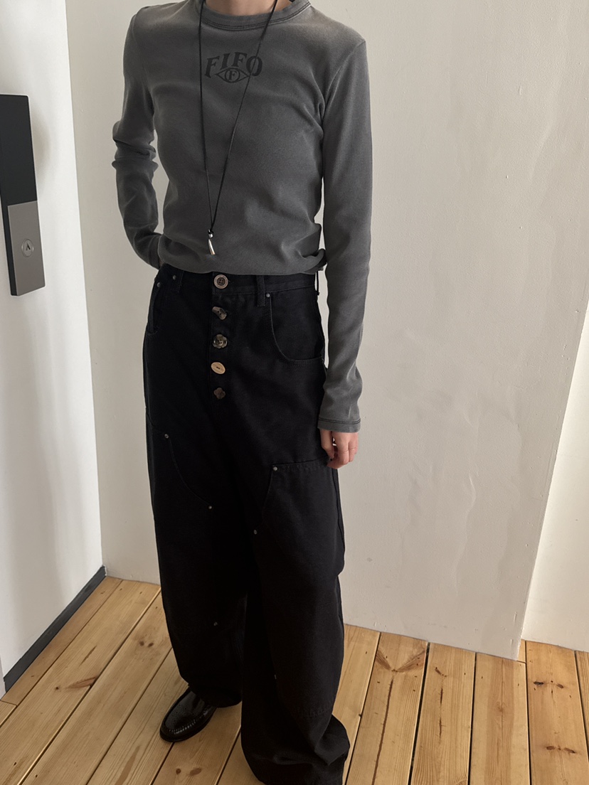 FIFO韓國代購㊣女士新品熱賣25秋冬推薦時尚真品人氣牛仔褲FIFO牛仔褲