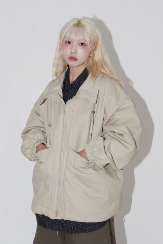 HESTORY東大門㊣實拍女士新款職業時尚短款棉服男女同款高領HESTORY短款棉服