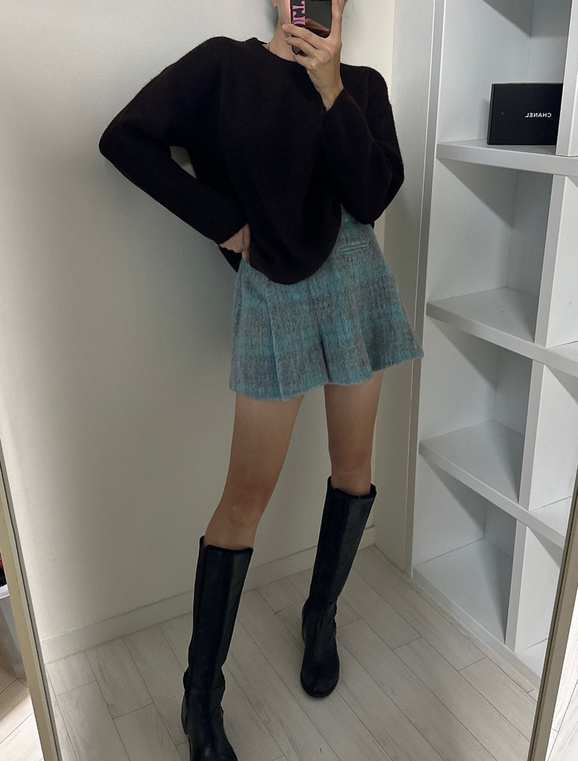 SOUIT東大門㊣實拍女士新品人氣25秋冬時尚休閑推薦褲子馬海毛SOUIT by mabel-L褲子