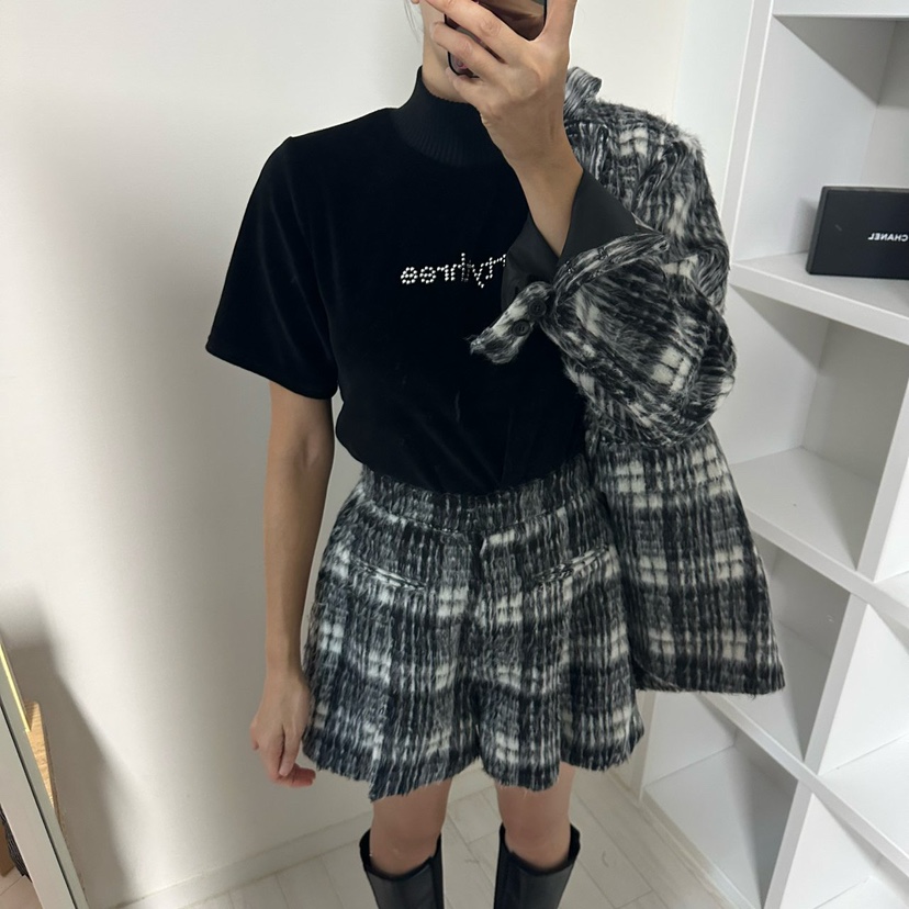 SOUIT東大門㊣實拍女士新品人氣25秋冬時尚休閑推薦褲子馬海毛SOUIT by mabel-L褲子