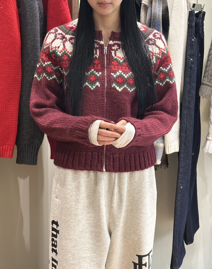 FIFO東大門㊣代購女裝新款熱賣時尚25秋冬職業人氣毛衣拉鏈FIFO毛衣