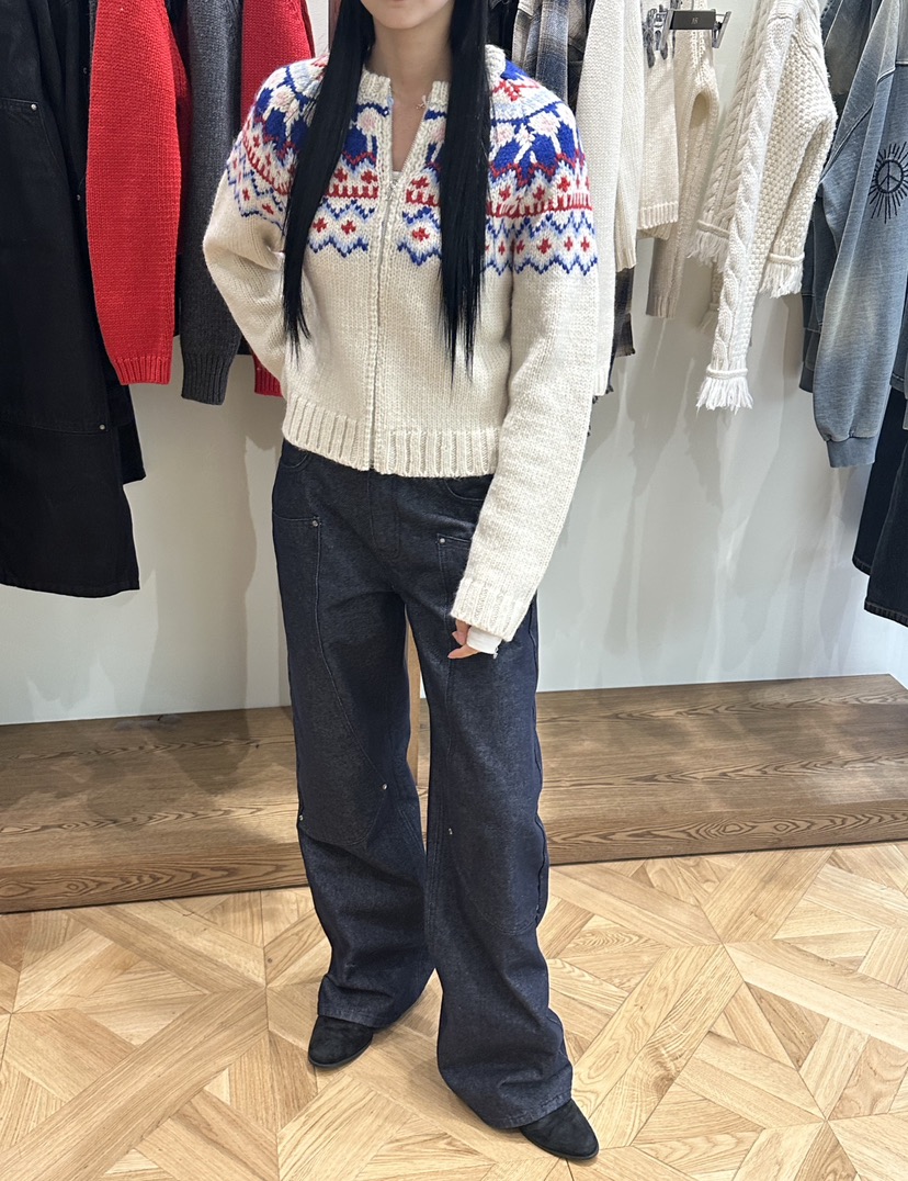 FIFO東大門㊣代購女裝新款熱賣時尚25秋冬職業人氣毛衣拉鏈FIFO毛衣