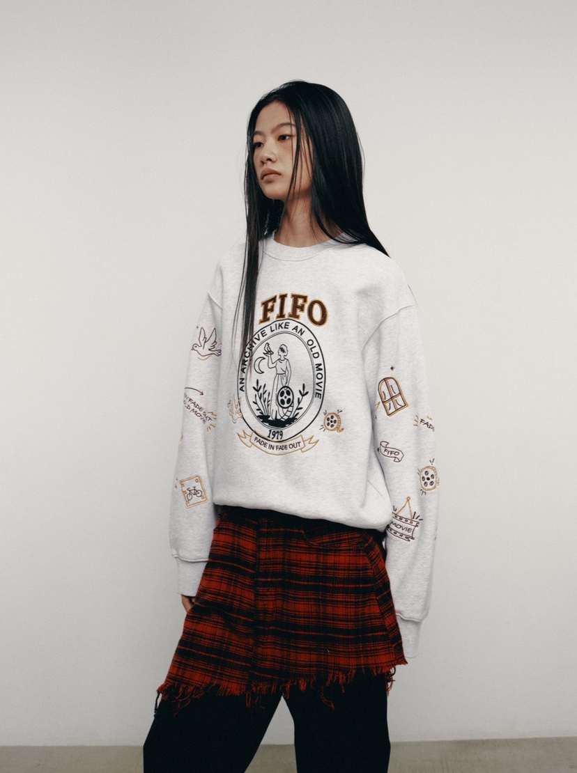 FIFO韓國直郵㊣女士新品職業推薦人氣時尚休閑25秋冬真品衛衣FIFO衛衣