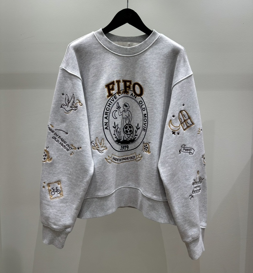 FIFO韓國直郵㊣女士新品職業推薦人氣時尚休閑25秋冬真品衛衣FIFO衛衣