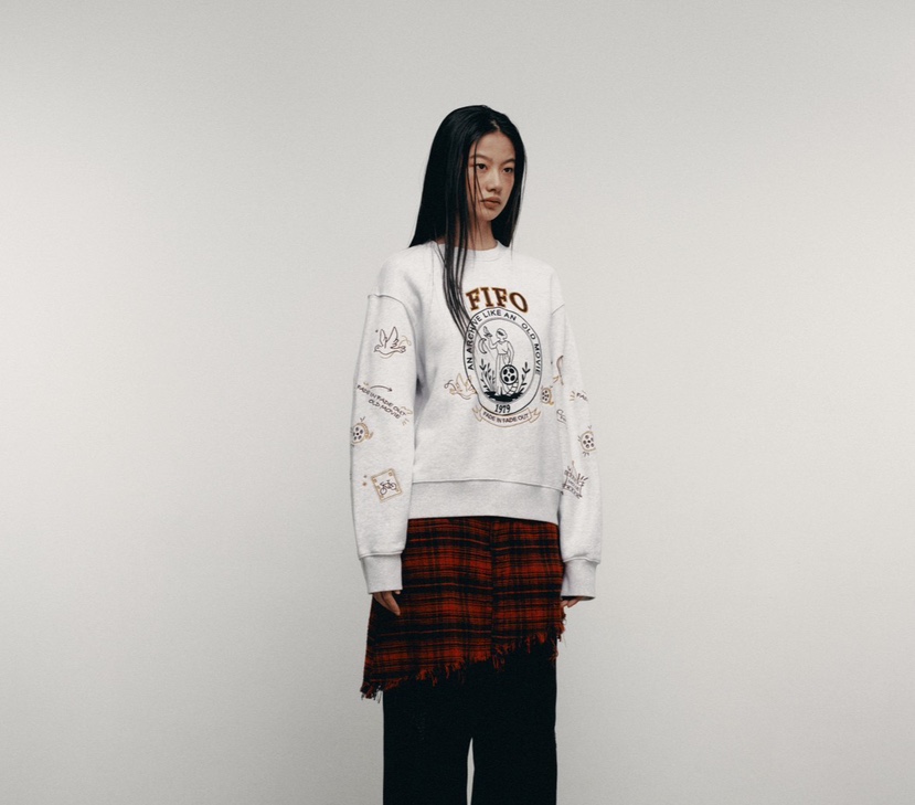 FIFO韓國直郵㊣女士新品職業推薦人氣時尚休閑25秋冬真品衛衣FIFO衛衣