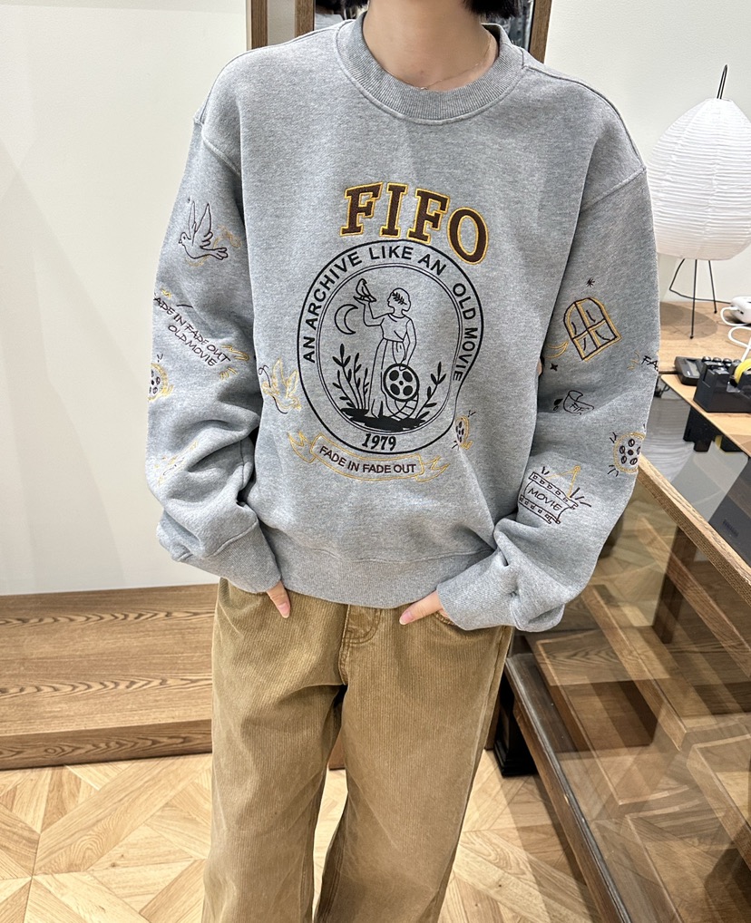 FIFO韓國直郵㊣女士新品職業推薦人氣時尚休閑25秋冬真品衛衣FIFO衛衣