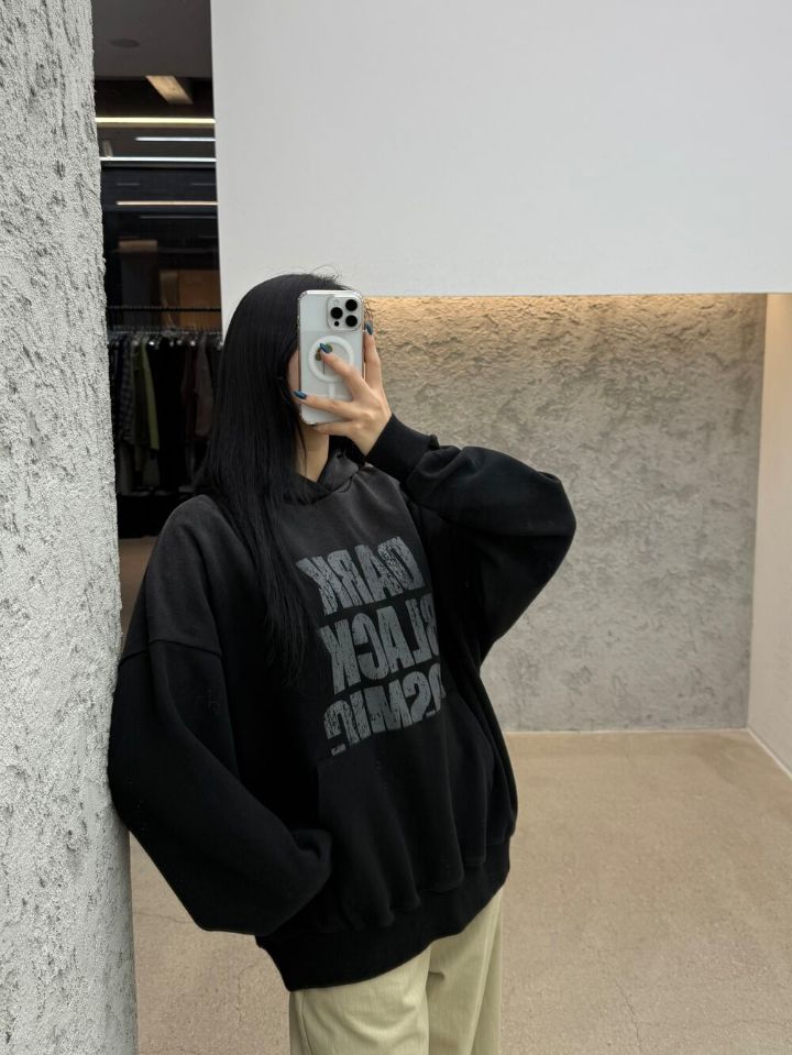 HESTORY韓國直郵㊣女裝新品熱賣時尚職業25秋冬衛衣男女同款兜帽HESTORY衛衣