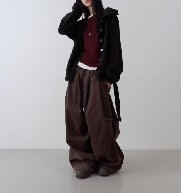 HESTORY韓國代購㊣女士新品熱賣25秋冬時尚人氣休閑褲男女同款HESTORY休閑褲