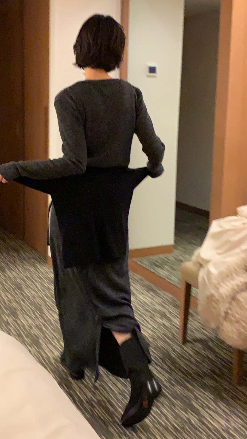 OVER RICH東大門㊣實拍女士新款職業人氣推薦25秋冬熱賣長裙OVER RICH長裙