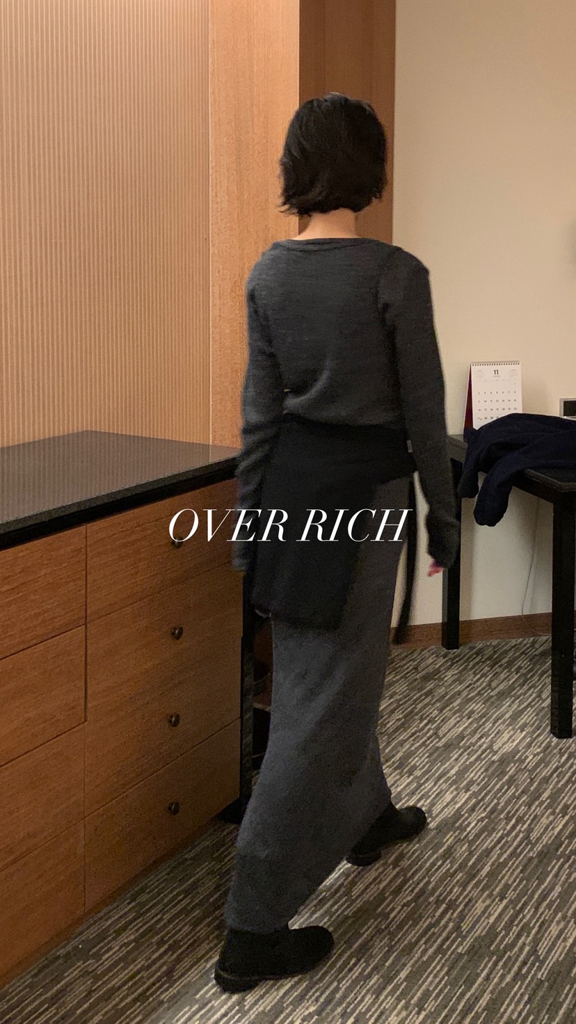 OVER RICH東大門㊣實拍女士新款職業人氣推薦25秋冬熱賣長裙OVER RICH長裙
