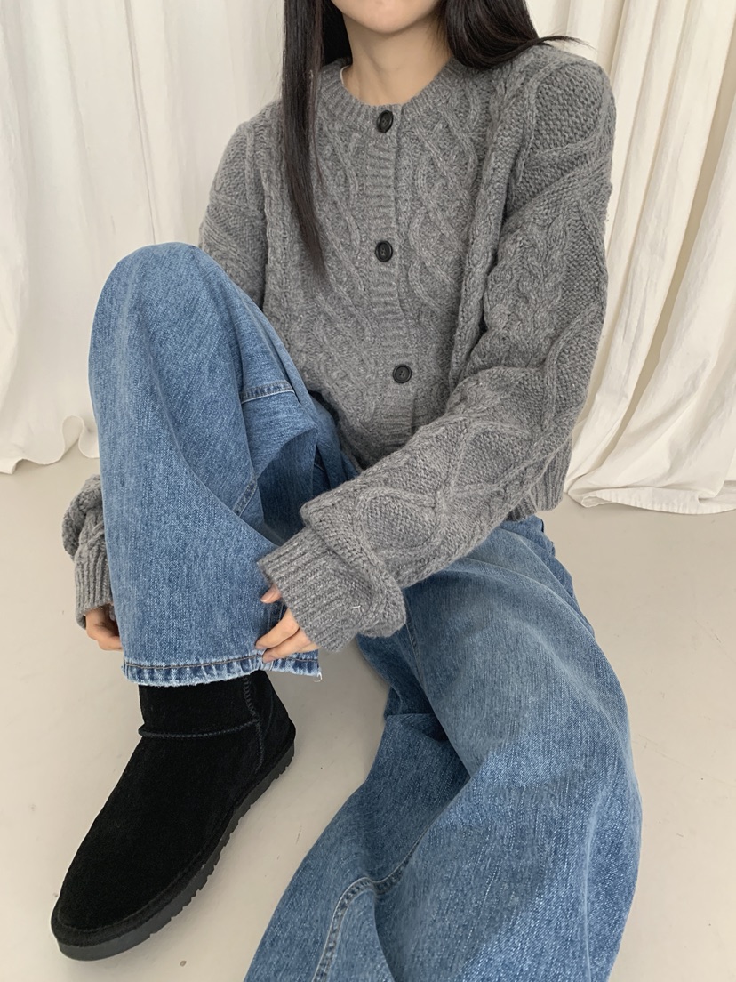 COME OPEN韓國代購㊣女裝新款時尚25秋冬熱賣人氣休閑針織衫COMP-(COME OPEN)針織衫