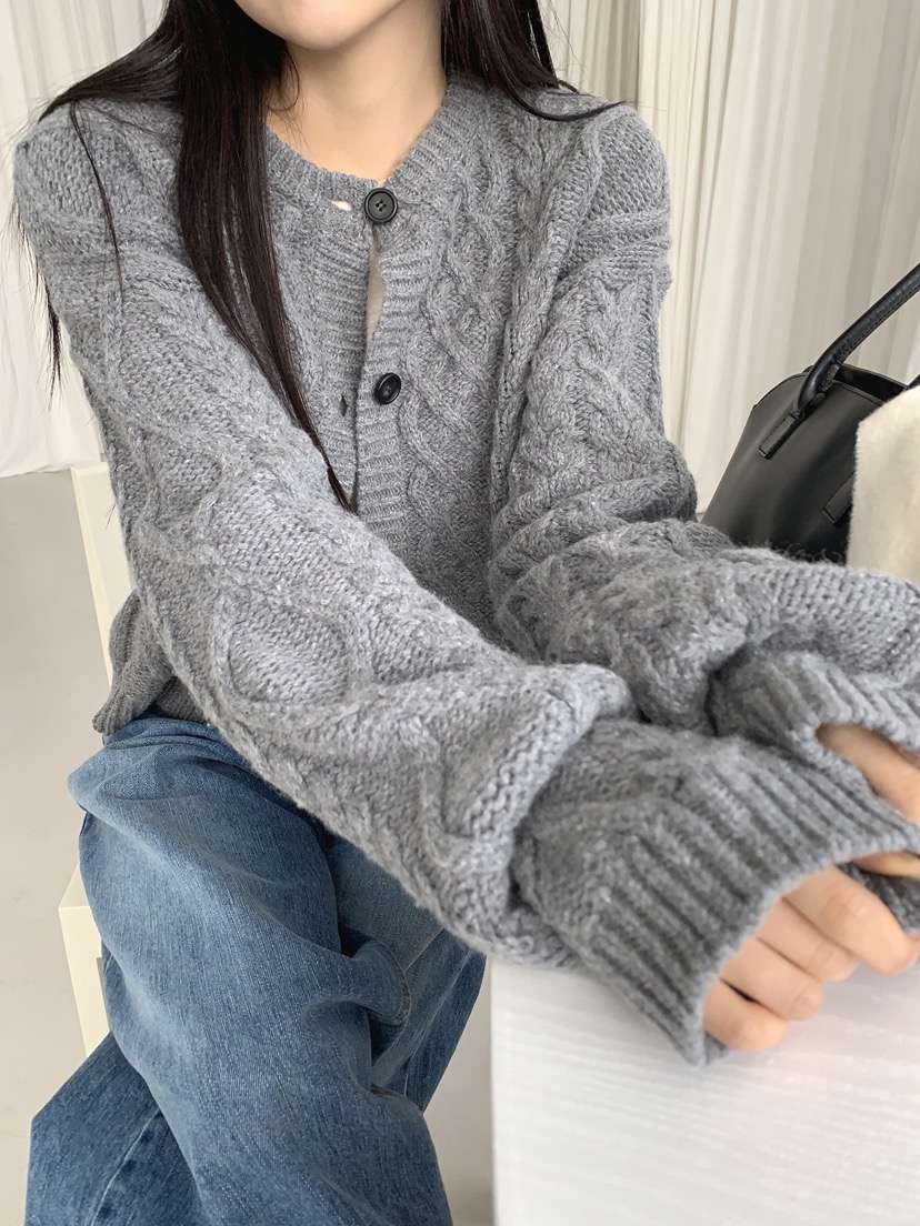 COME OPEN韓國代購㊣女裝新款時尚25秋冬熱賣人氣休閑針織衫COMP-(COME OPEN)針織衫