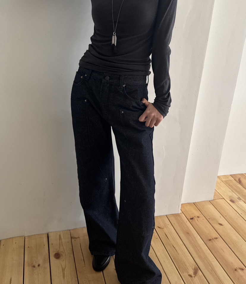 FIFO東大門㊣直郵女士新款推薦熱賣人氣真品休閑25秋冬牛仔褲FIFO牛仔褲