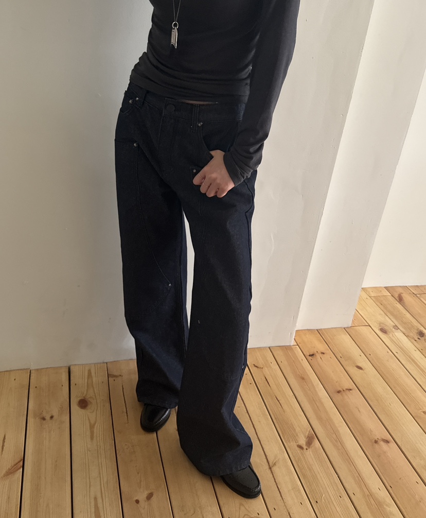 FIFO東大門㊣直郵女士新款推薦熱賣人氣真品休閑25秋冬牛仔褲FIFO牛仔褲