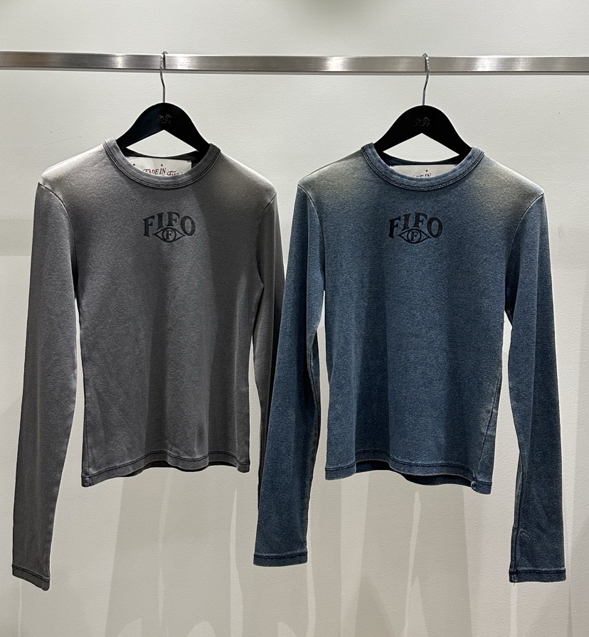 FIFO東大門㊣實拍女士新品時尚真品25秋冬推薦長袖T恤不含項鏈FIFO長袖T恤