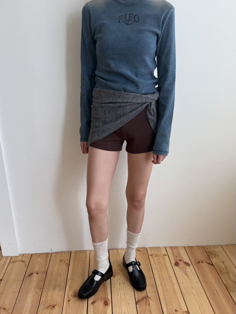 FIFO東大門㊣實拍女士新品時尚真品25秋冬推薦長袖T恤不含項鏈FIFO長袖T恤