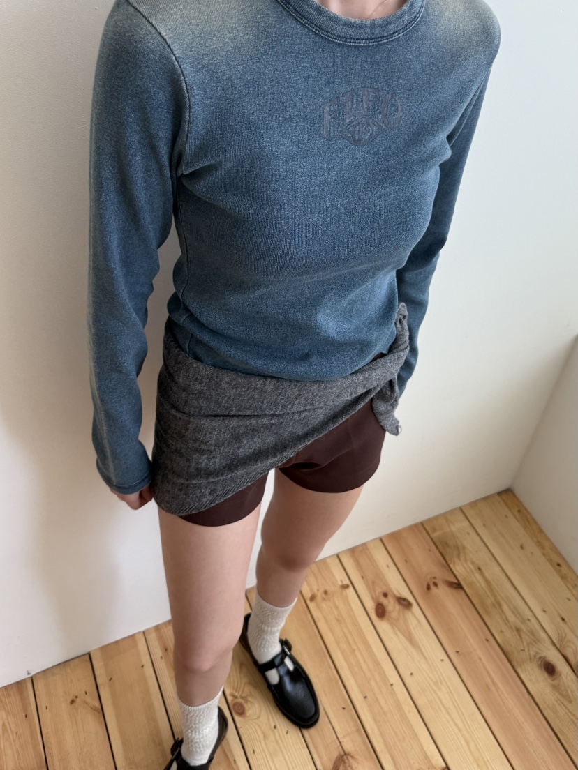 FIFO東大門㊣實拍女士新品時尚真品25秋冬推薦長袖T恤不含項鏈FIFO長袖T恤