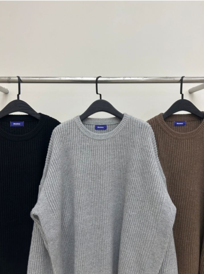 HESTORY東大門㊣直郵女士新款25秋冬真品人氣毛衣男女同款寬松HESTORY毛衣