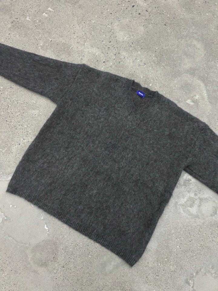 HESTORY韓國代購㊣女士新款熱賣人氣毛衣男女同款V領羊毛寬松HESTORY毛衣