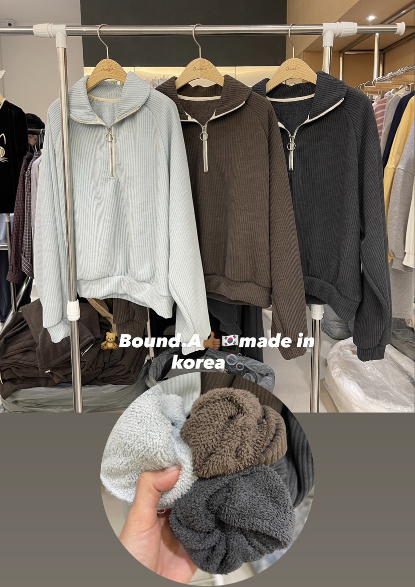 BOUND.A韓國直郵㊣女裝新品時尚職業真品休閑套裝加絨套裝BOUND.A套裝