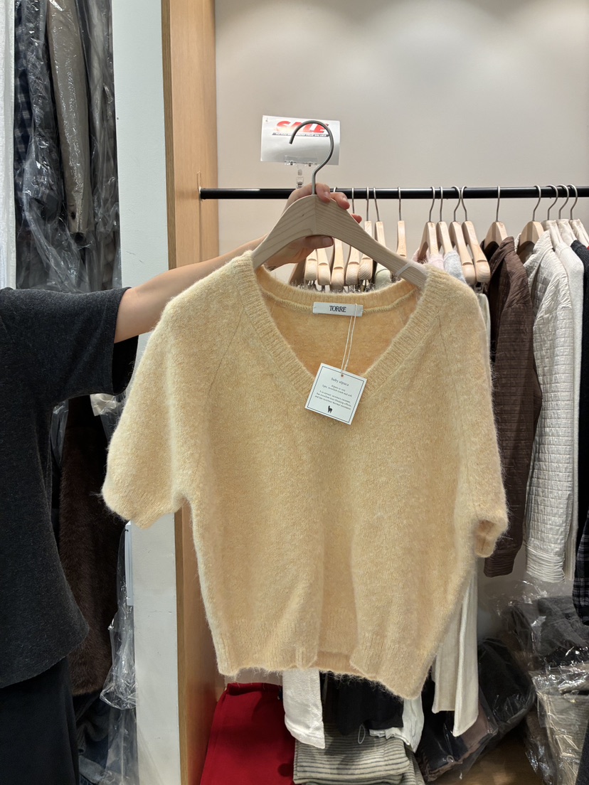 TORRE東大門㊣代購女士新品推薦熱賣時尚25秋冬針織衫安哥拉TORRE針織衫圖色3