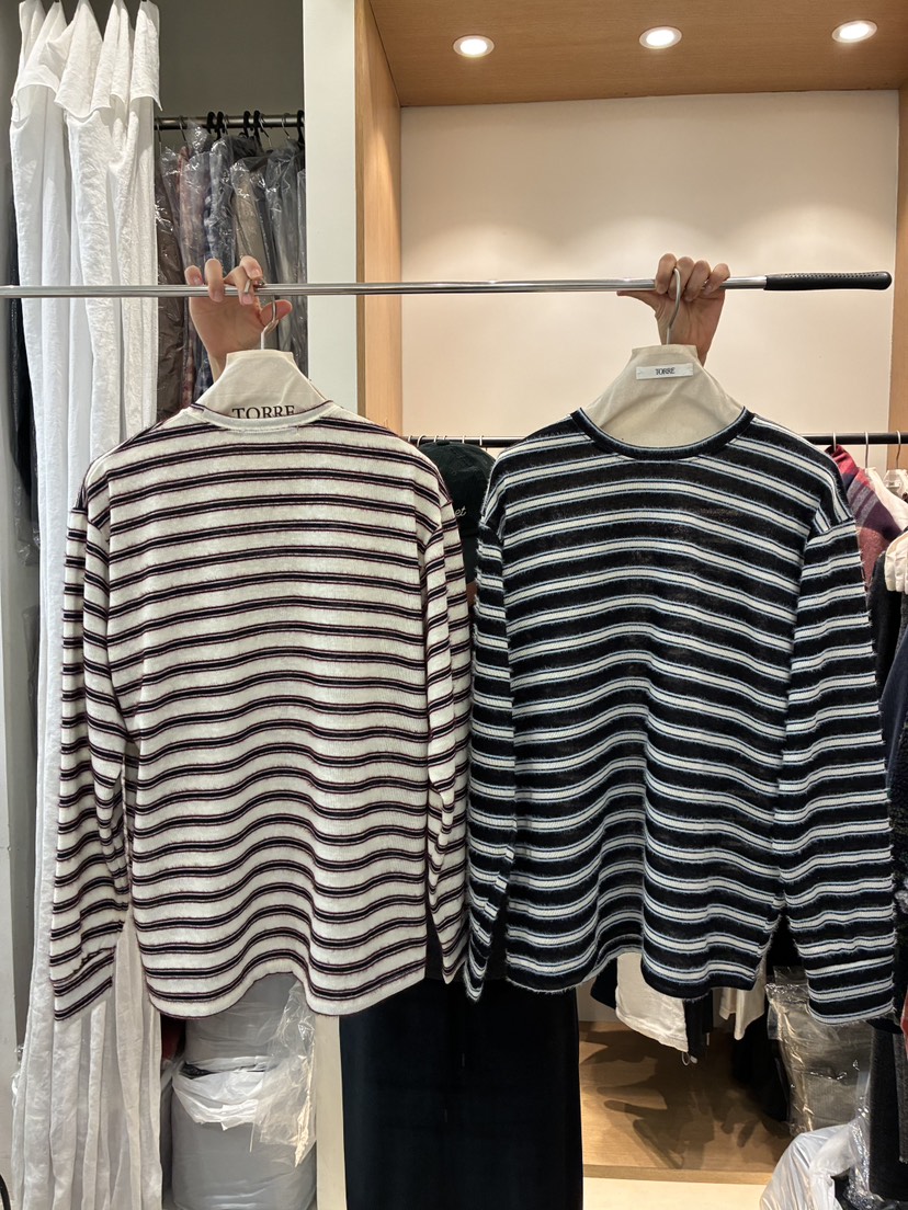 TORRE韓國代購㊣女裝新品真品25秋冬休閑人氣時尚職業長袖T恤TORRE長袖T恤